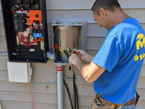Electrician Performing Electrical Inspection in Mebane, NC
