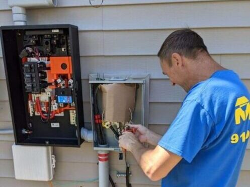 Electrician Performing Electrical Inspection in Mebane, NC