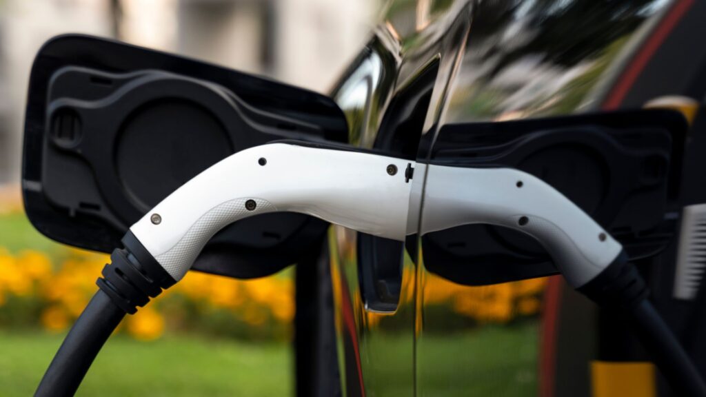 EV Charger Installation black car