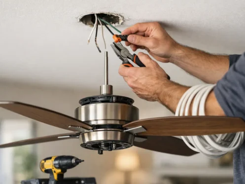 Ceiling Fan Installation Without Existing Wiring