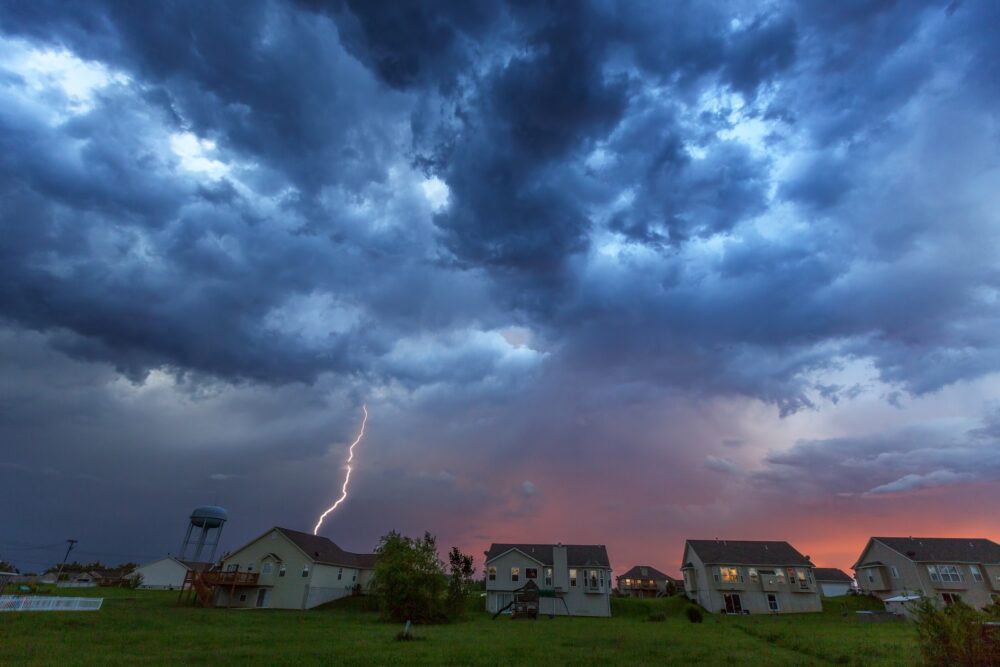 Surge Protection in Major Lightning Storm in Residential Neighborhood in Mebane, NC